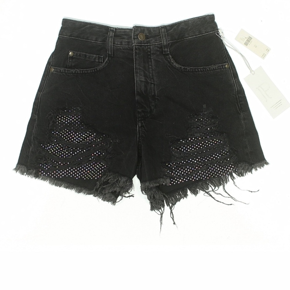 Pilcro Party Shorts Vintage Style Destroyed Denim Sparkle NEW Women’s 25 - Picture 2 of 6